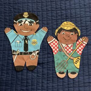 3 for $12 Bundle sale! Lot of 2 Dexter Educational Hand Puppets
